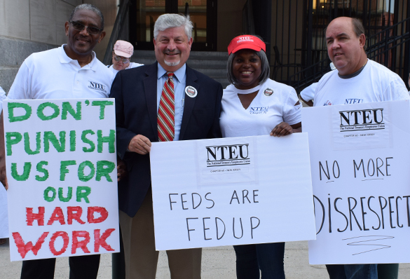 NTEU Members at Philly Rally