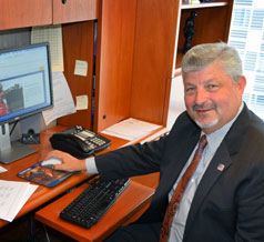 President Reardon at his Desk