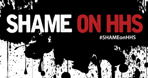 Shame on HHS Facebook Banner